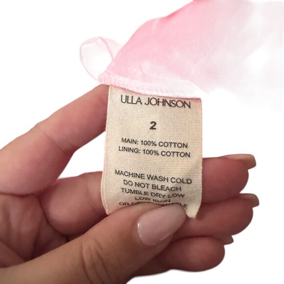 ULLA JOHNSON Beatriz Dotted A-Line Mini Dress NWT Sz 2 - Picture 6 of 6